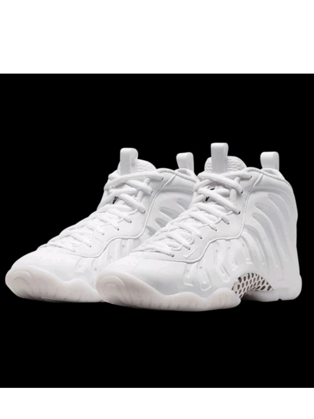 Nike Little Posite One GS “White  Foamposite Shoes 6.5Y Women's 8